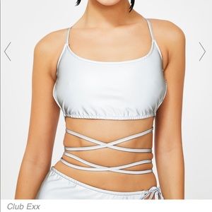 Club exx crop top